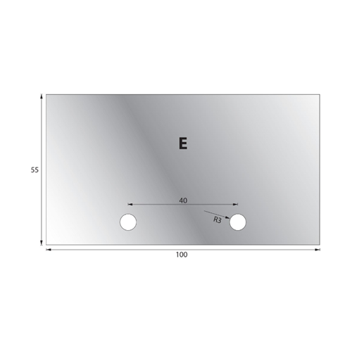 ✔ - 100mm Type E Pre-profiled Knives