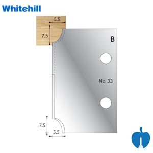 Whitehill 7.5mm X 5.5mm Ovalo Profile Knives No.33 003H00033