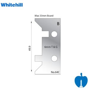 Whitehill Tongue And Groove Profile Knives No 64C (6mm) - 003H0064C 