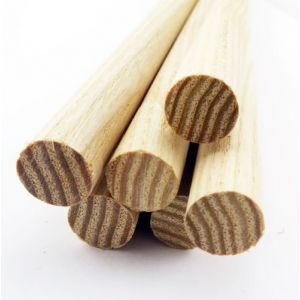 15pcs 3/4 Dia Ash Dowel Rods 36 Inches (19.05 x 914mm) supplied by Appleby Woodturnings
