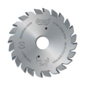 100mm Z=12+12 Id=20 Freud Adjustable Scoring Saw Blade to suit Felder, Panhans or Schelling Machines