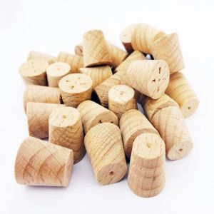 11mm Steamed Beech Tapered Wooden Plugs 100pcs supplied by Appleby Woodturnings