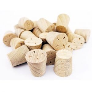 10mm White Beech Tapered Wooden Plugs 100pcs
