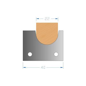 Whitehill 22mm TC Nosing Knives for CNC Head Per Pair