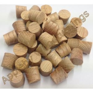 3/8 Inch American Red Oak Tapered Wooden Plugs 100pcs