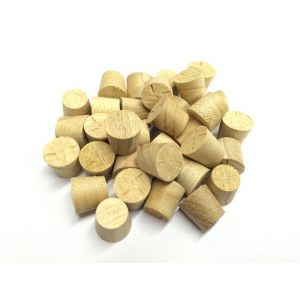 1/2 Inch Idigbo Tapered Wooden Plugs 100pcs