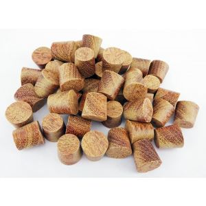 10mm Cumaru Cross Grain Tapered Wooden Plugs 100pcs