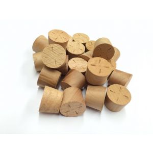 17mm Cherry Tapered Wooden Plugs 100pcs
