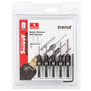 Trend Snappy 5pc Countersink Set SNAP/CS/SET