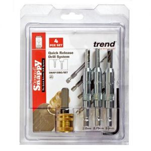 Trend Snappy Drill Bit Guide 4pc SNAP/DBG/SET