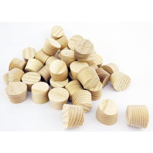 12mm American White Ash Cross Grain Tapered Wooden Plugs