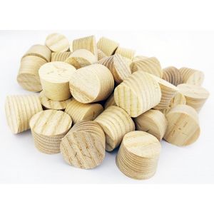 19mm American White Ash Cross Grain Tapered Wooden Plugs