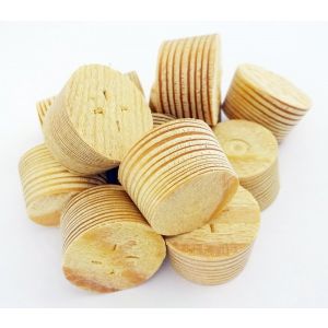 17mm Larch Tapered Wooden Plugs 100pcs supplied by Appleby Woodturnings