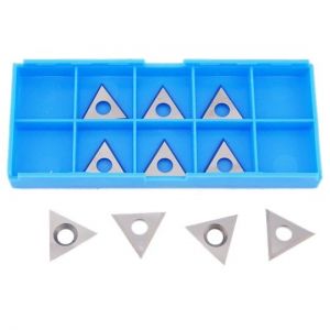22 x 22 x 2mm Solid Carbide Triangle Spur Tips to suit Oertli 217763 - 10pcs