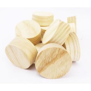32mm American White Ash Cross Grain Tapered Wooden Plugs