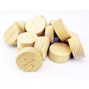 32mm Softwood Cross Grain Tapered Wooden Plugs