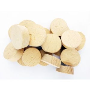 35mm Steamed Beech Tapered Wooden Plugs suitable for Kitchen Doors 100pcs
