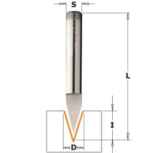 CMT Lazer Point Engraver Bit 35 deg S=1/4"