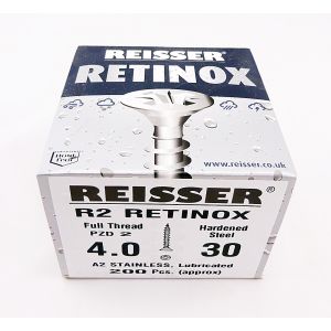 Reisser R2 Retinox Stainless Steel Wood Screws 4.0mm x 30mm 200pcs