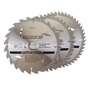 3 Pack 210mm TCT Circular Saw Blades Id=30mm to suit EINHELL TH-SM2131, TH-MS2112