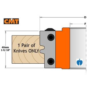 CMT Reversible Glue Joint Spare Tips per PAIR 695.009.01