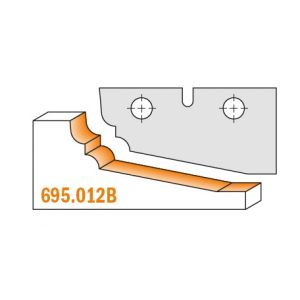 CMT Profile 12B, 50 x 25 x 2mm Panel Raiser Tips  - 1 pair 695.012B