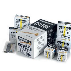 Reisser CUTTER 6 Box Trial Pack 1,200pc Wood Screws + 2 Pozi Bits 