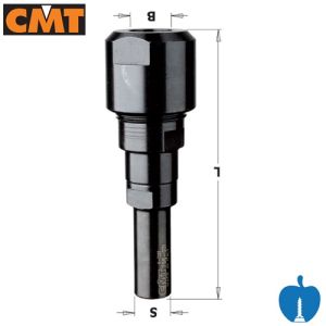 CMT Router Collet Chuck Extension 1/2" Shank to a 1/4" Collet 796.001.01