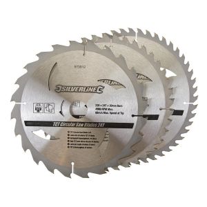 3 pack 235mm TCT Circular Saw Blades to suit BLACK & DECKER P3902