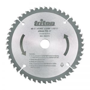 165mm Triton TCT 48Tooth Circular Saw Blade For Portable Plunge Track Saw