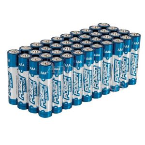 40 Pack AAA 1.5V Powermaster Premium Alkaline Industrial Strength Batteries 
