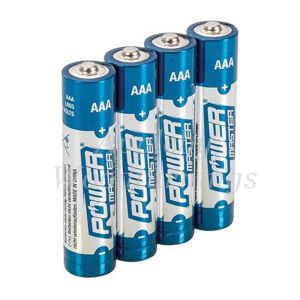 4 Pack AAA 1.5V Powermaster Premium Alkaline Industrial Strength Batteries 