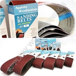 160 Pack 60 Grit Sanding Belts 13 x 457mm 