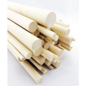 10 pcs 3/4 Dia Birch Hardwood Dowel Rods 36 Inches (19.05 x 914mm) Long Imperial Size