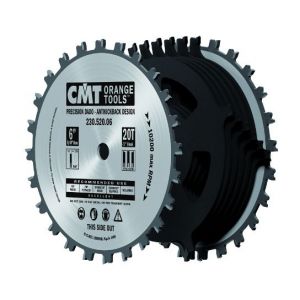 150mm Z=20 with a 15.87mm Bore Dado / Trenching Saw Blade CMT