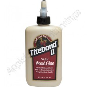 Titebond II Easy Sand, Paintable, Furniture & Cabinetry Dark Wood Glue 237ml (8 fl.oz) supplied by Appleby Woodturnings
