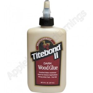 Titebond II Easy Sand, Paintable, Furniture & Cabinetry Dark Wood Glue 237ml (8 fl.oz) supplied by Appleby Woodturnings