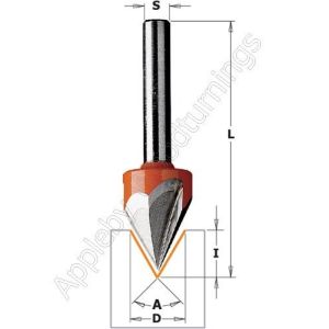 CMT Laser Point 60 Deg Carbide Engraver Router Cutter S=1/4" 858.001.11