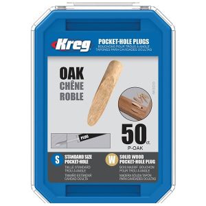 Kreg Pocket Hole Real Wood Oak Plugs 50pcs P-OAK