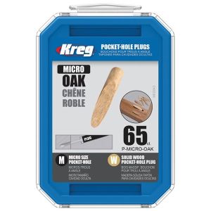 Kreg MICRO Pocket Hole Real Wood Oak Plugs 65pcs