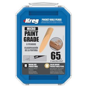Kreg MICRO Pocket Hole Real Wood Paint Grade Plugs 65pcs