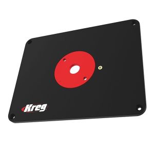 Kreg Router Table Insert Plate With Level-Loc Rings PRS4038