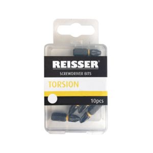 Reisser Torsion Bits PZ2 25mm pack of 10