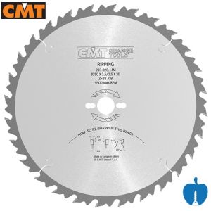 300mm 24 Tooth CMT Rip Cut / Table Saw Blade With 30mm Bore 293.024.12M