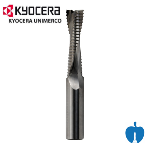 Kyocera 12mm x 32mm S=12mm CNC Roughing Spiral Router 2 Flute Positive R/H 784419