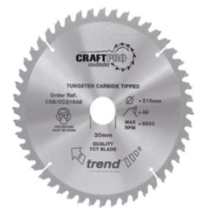 Trend 305mm dia 30mm bore ATB Z=78 Positive Crosscut Saw Blade CSB/CC30578T