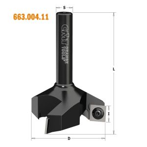 CNC 60mm Dia Trepanning Spoilboard Skimming Tool 12mm Shank 663.004.11