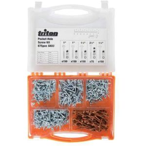 Triton Pocket-Hole Screw Kit 675pc SK03