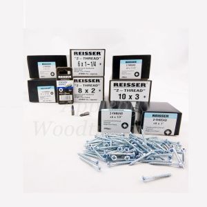 Reisser TWIN THREAD Wood Screws Starter Pack 1,500pcs + 2 Pozi Bits