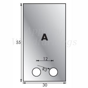 1 Pair 28.25 x 54mm Whitehill Type A HSS Blank Profile Limiters 002H00001